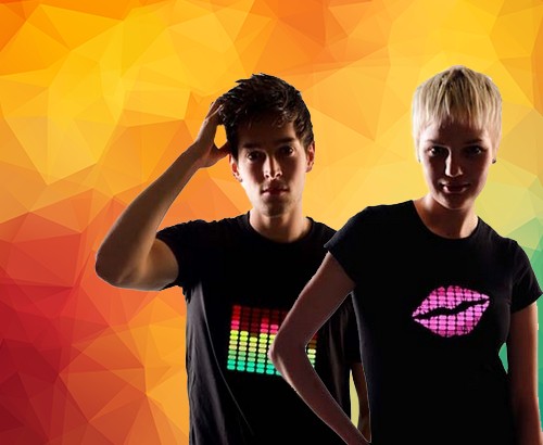 T-Shirts Lumineux LED