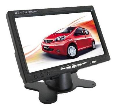 Monitor lcd tft 7 a colori per telecamera retromarcia 7 pollici con telecomando per poggiatesta cruscotto auto macchina camper