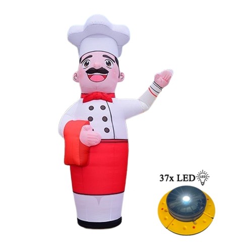 Tube Gonflable Danseur Air 6,1m - Pizza Wacky Wave Dancer Pour Publicité Danseur Air Gonflable Pizza