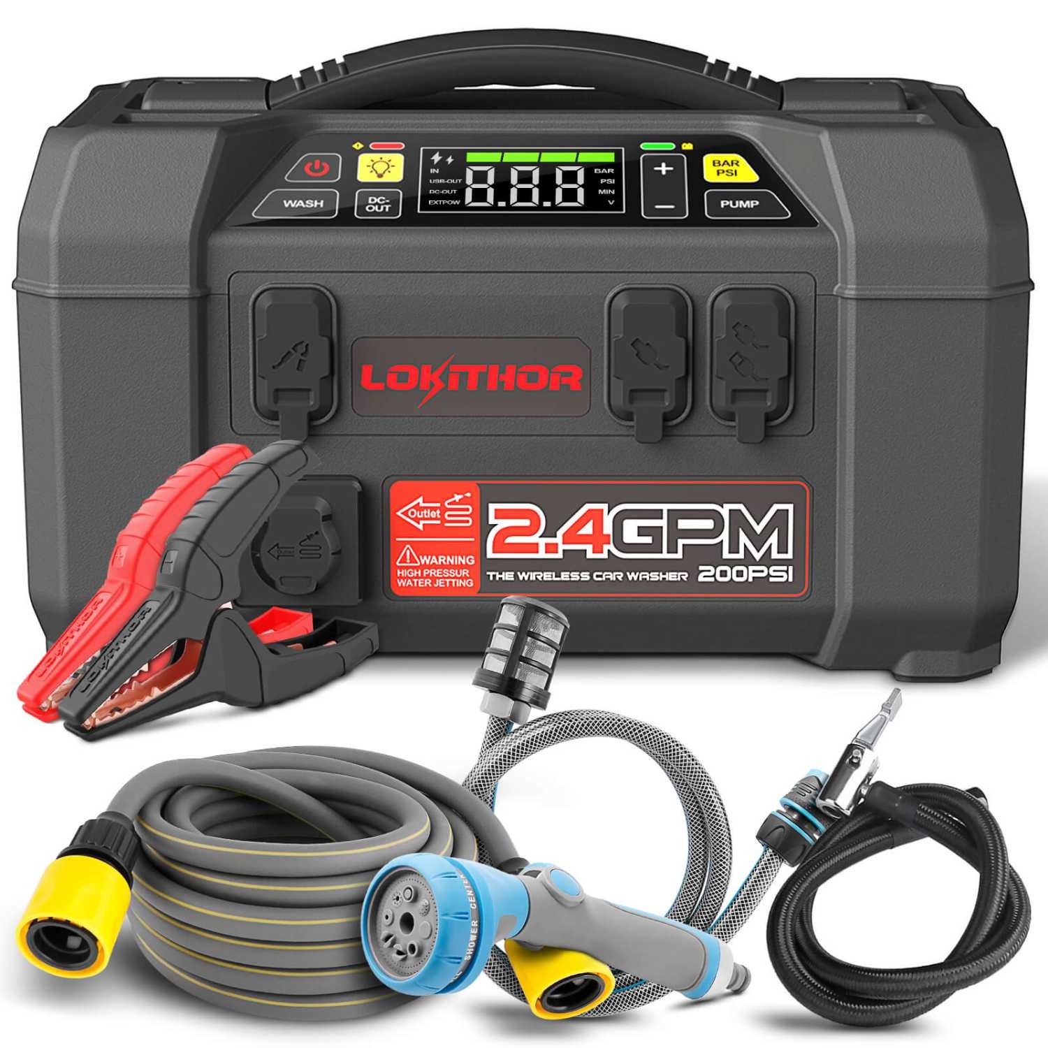 Auto starters - JUMP starter box 2500A + 20000 mAh + compressor