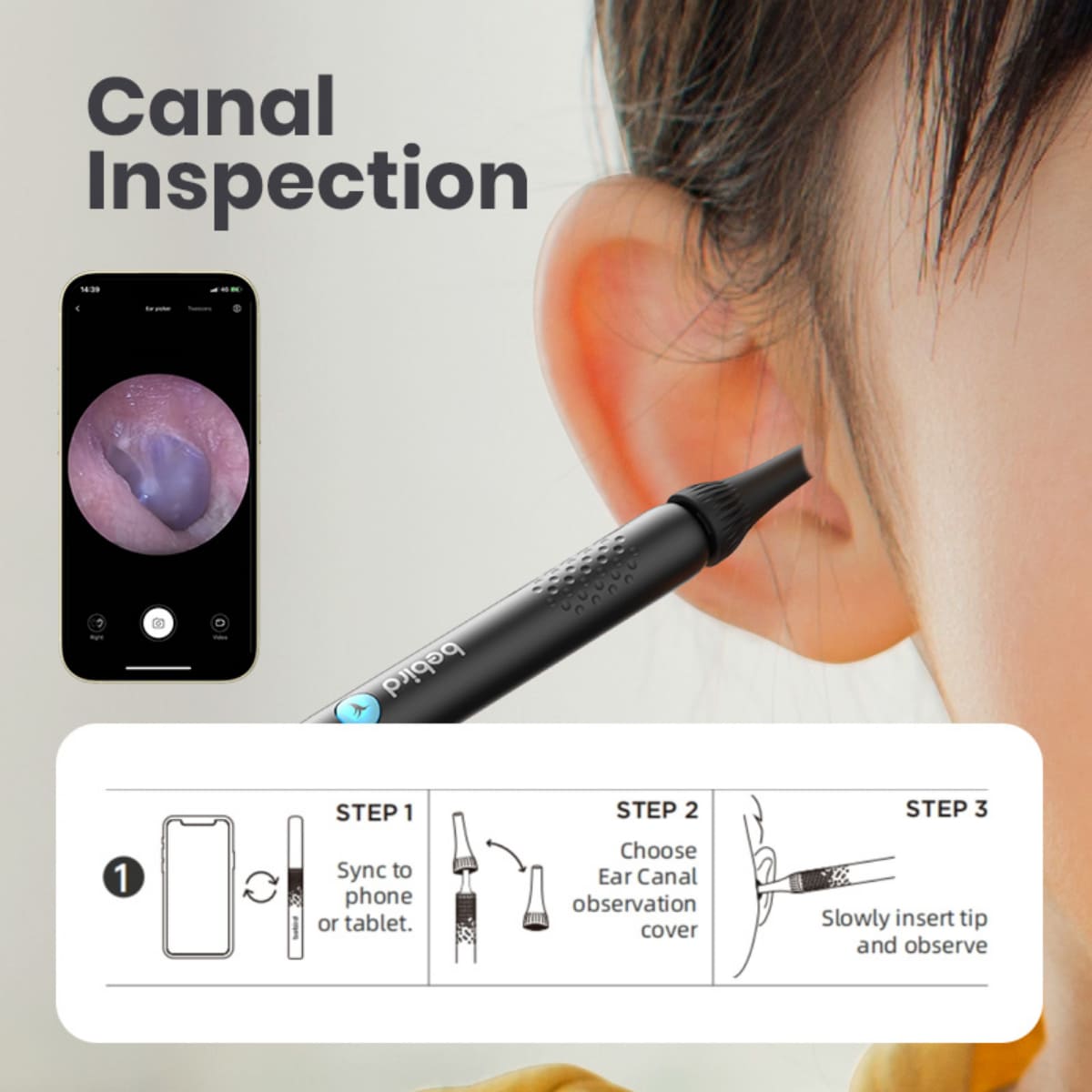 Observing Ear Attachments - ENT observation set or kit 3 in 1 (nose/mouth/ear) | Cool ...