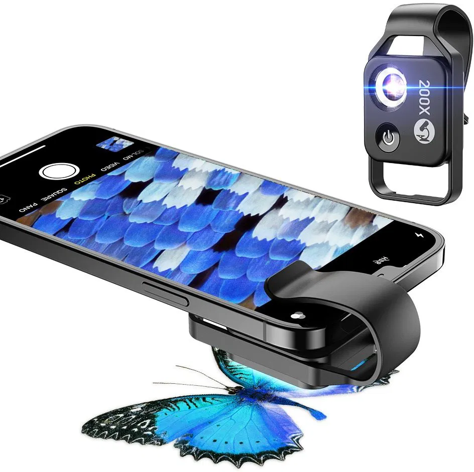 APEXEL 200X Microscope Téléphone Portable - Explorez Le Monde Microscopique Avec Votre Smartphone