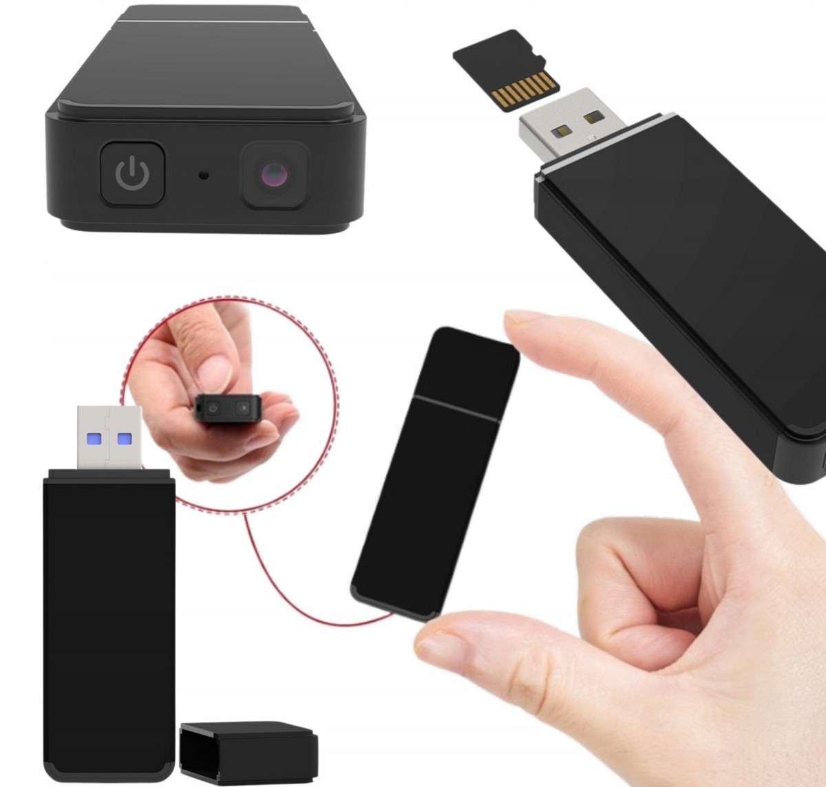 USB key spy camera FULL HD video recording + motion detection + 