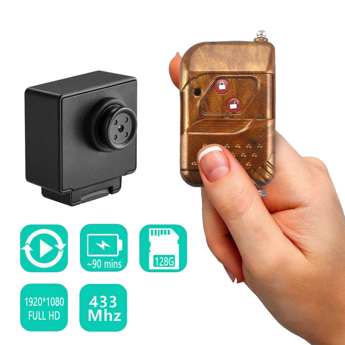 Nisanmoon Hidden HD 1080P Spy Camera, Hidden Mini Spy