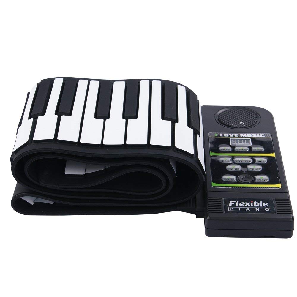Electric scrolling piano keyboard with 88 keys + speaker | Cool Mania