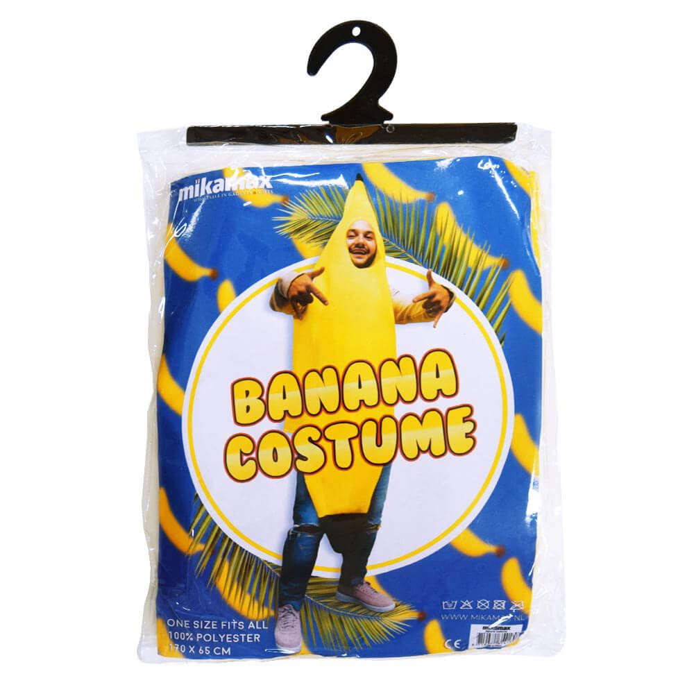 Spooktacular Creations Aantrekkelijk banaankostuum voor volwassenen, deluxe set voor Halloween, verkleedfeest en rollenspel, cosplay (L