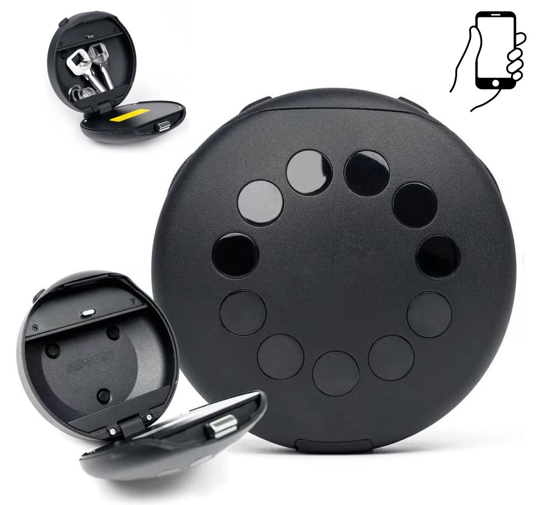 ミニ セキュリティ PIN スマート ロック ボックス (金庫) 鍵用 + Wifi