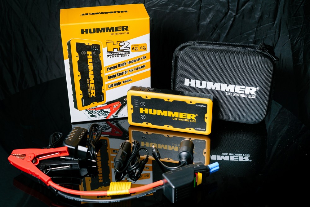 Portable jump starter + external battery Hummer H2 12000mAh
