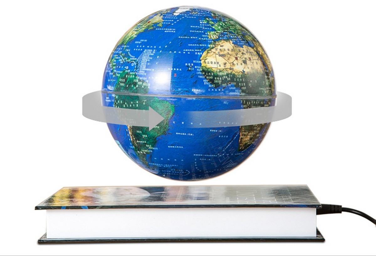 Magnetische Levitatie Drijvende Globe met LED Licht Anti Zwaartekracht Zwevende Wereldkaart Kantoor Thuis Slaapkamer Bureau Gadget Decor Uniek