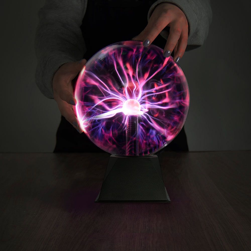 Plasma ball Globe โคมไฟไฟฟ้า USB - ลูกบอลไฟฟ้าสถิตเทสลาพร้อมฟ้าผ่า ...