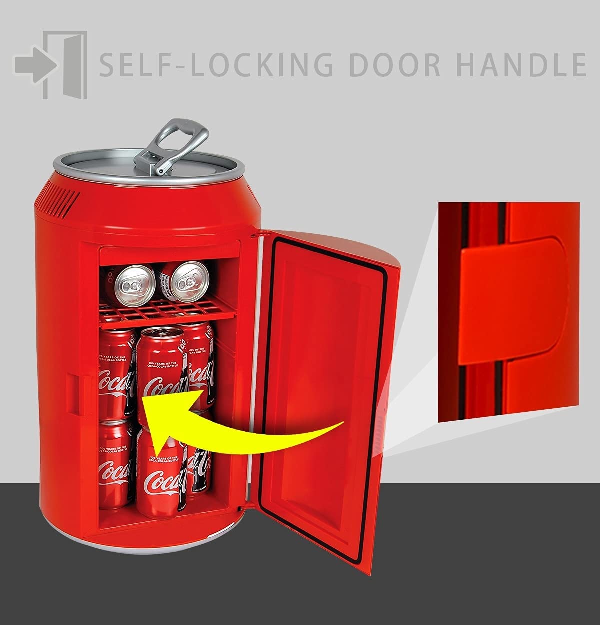 Mini-Dosenkühlschrank Coca Cola - tragbarer Kühlschrank - für 11 l / 12 Dosen