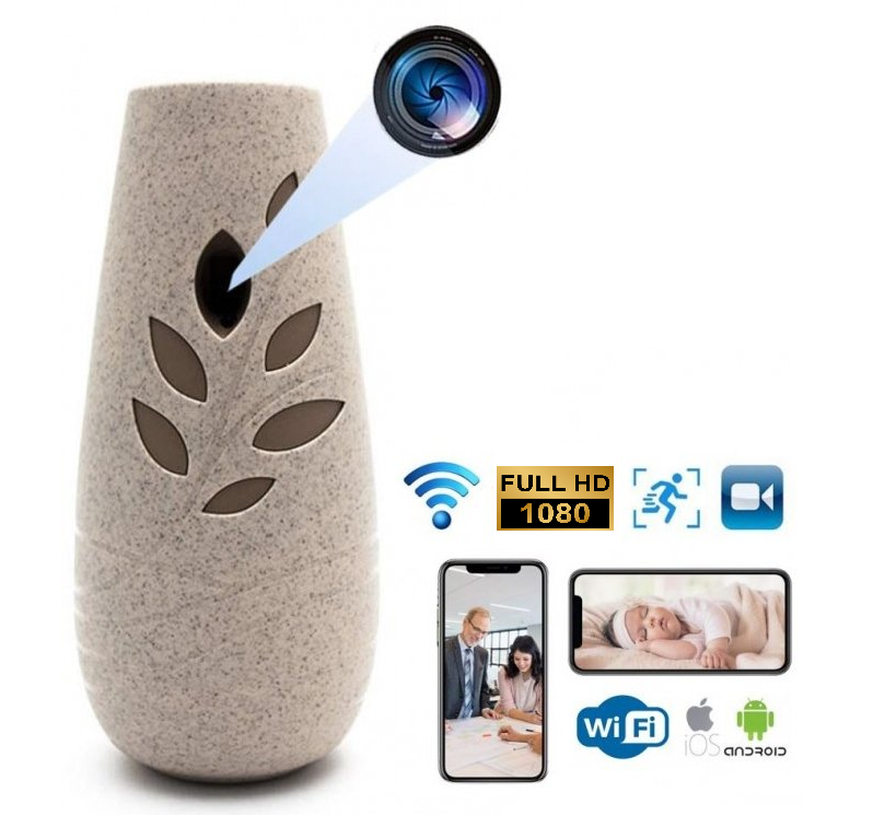 Mini Telecamera Spia Nascosta HD Wi-Fi – 1080p, Notturna, Movimento, Interna