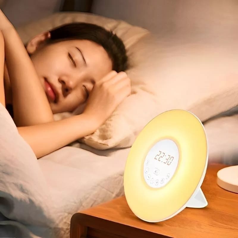 目覚まし時計日の出ランプ - 夜明けシミュレーター - 目覚ましライト