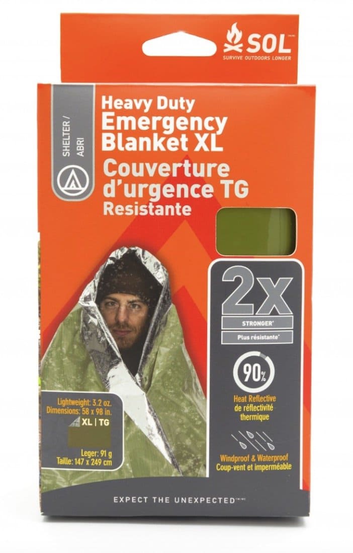 Isothermal foil XL blanket - 2,5x thicker HEAVY DUTY (Army green