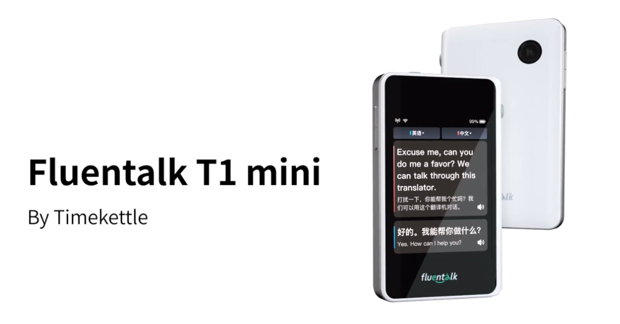 Fluentalk T1 Mini - 旅行翻訳者 36 言語/88 アクセント + 39 言語の