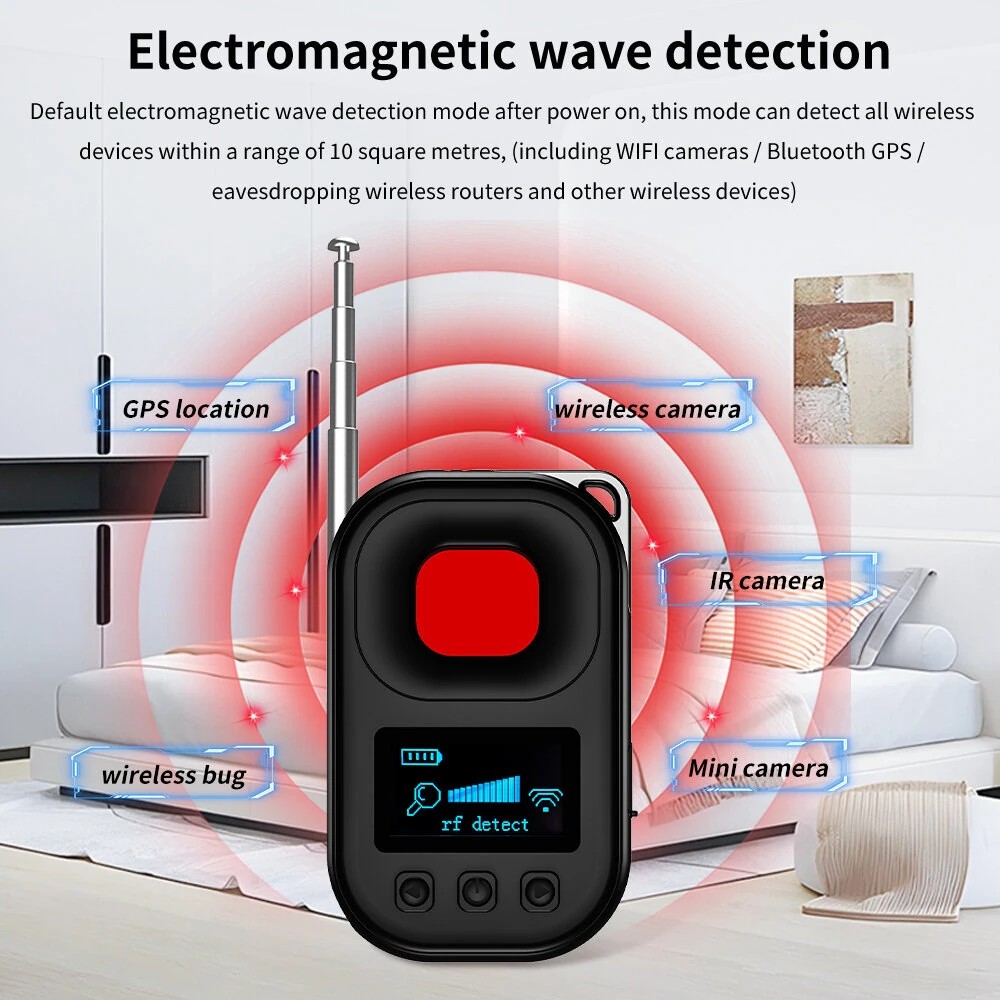 K18 Anti Candid Camera Detector Bug Gadgets Afluisterzoeker GPS-signaal Lens RF Spy Tracker Detecteer Multifunctioneel Anti Camera kopen vanaf een prijs van 31