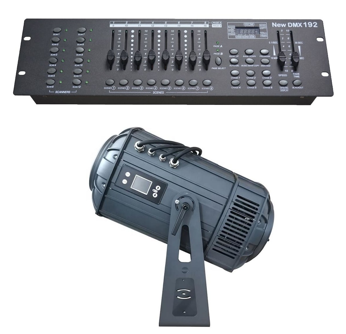 DMX コントローラー 192 – ゴボ プロジェクター効果の設定 | Cool Mania