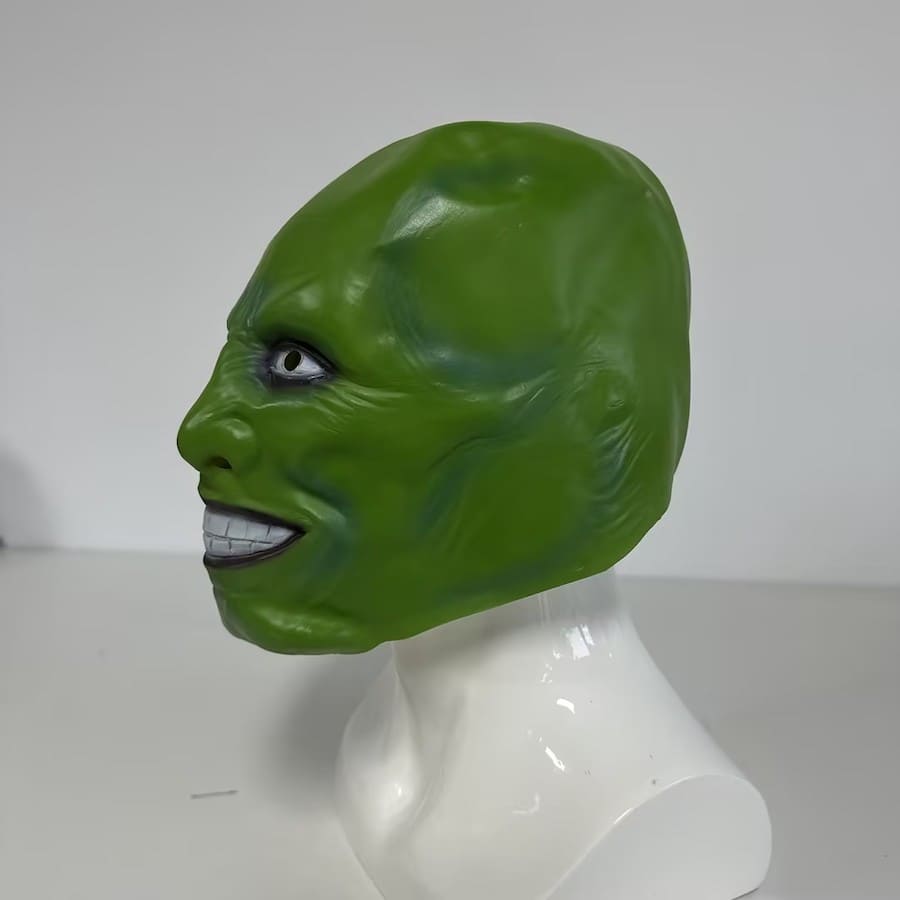 Green face mask (from the movie MASK) - for children and adults
