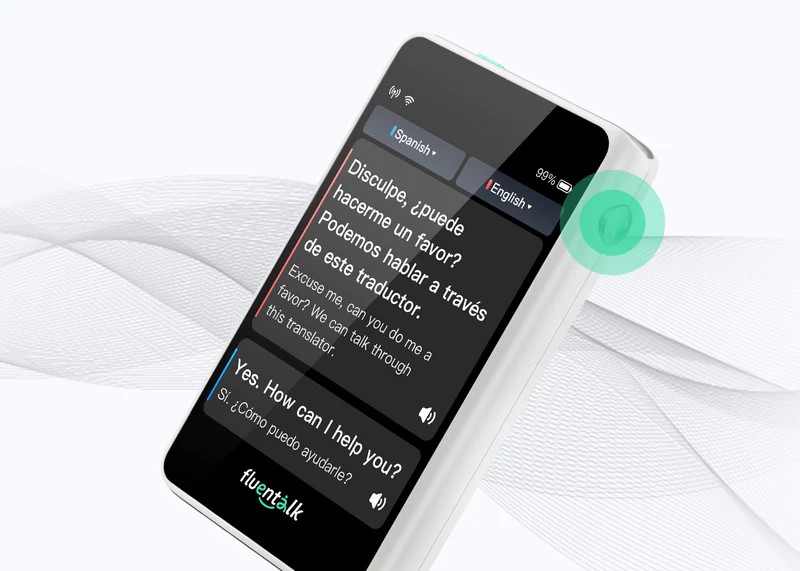 Fluentalk T1 Mini - travel translator 36 languages/88 accents + 39
