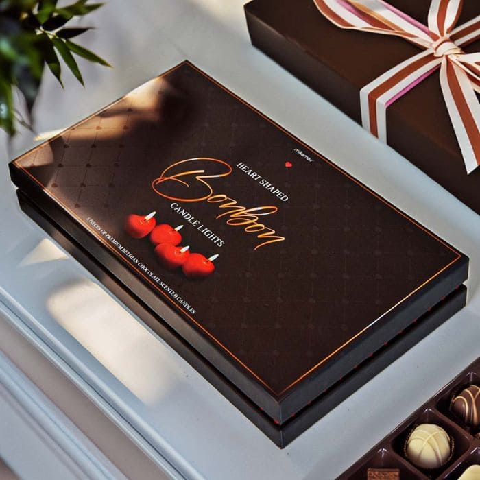 ハート型キャンドル - 赤い愛のハートの燃えるキャンドル 8 個セット