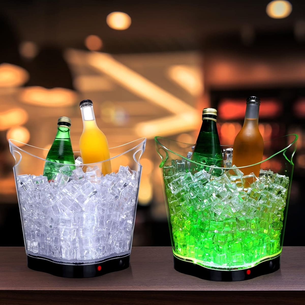 冷却バケツ - シャンパン/ワイン（アルコール飲料）用のLEDアイス