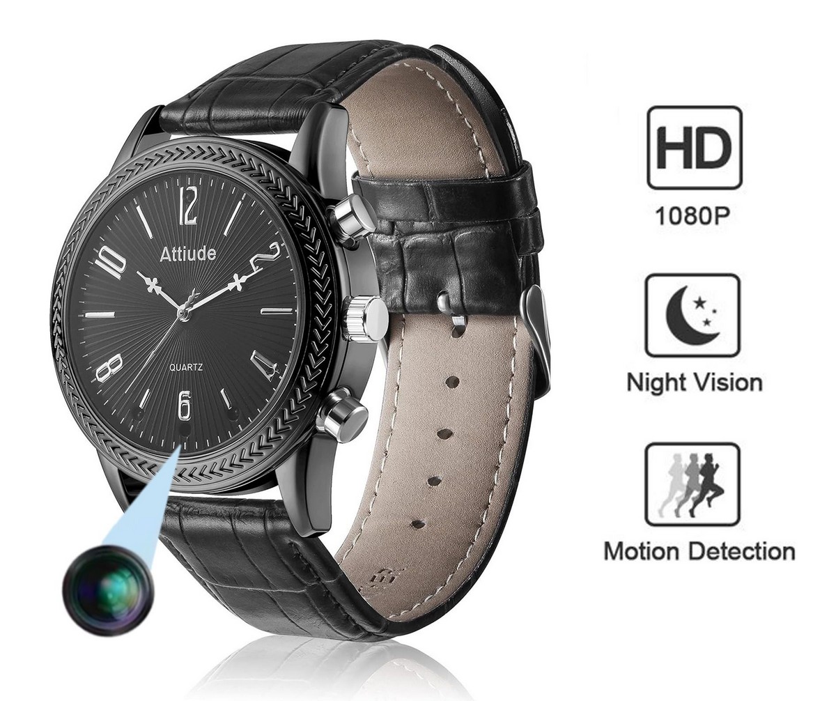 Wrist cam - spy hand watch camera with FULL HD + IR LED + internal ...