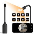 Panoramatická kamera pinhole 360° otočný husí krk s Wifi P2P s 1080P HD + siréna