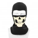 Skeleton balaclava - läskig elastisk ansiktsmask