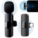 Mobile mic Wireless - Smartphone microphone with USBC transmitter + Clip + 360° recording