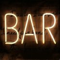 LED neon wall sign lighting for advertisement - BAR