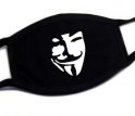 Bavlnené rúška na tvár so vzorom Anonymous