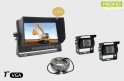 Parking and reversing DVR set 7" LCD monitor with recording + 2x waterproof camera with 150° angle
