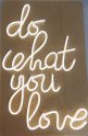 LED dekorační nápis - DO WHAT YOU LOVE