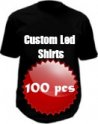 Custom - LED Shirts 100 pièces