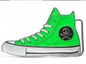 Bæltespænde - grøn sneaker