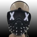 Leuchtende Dornen-Gesichtsmaske MAD XX APOCALYPSE - (led "XX")