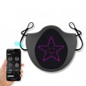Rave PARTY MASK with COLORED LED display on the face (control via iOS/Android phone)