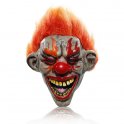 FIRE EVIL CLOWN - skrekk ansiktsmaske - for barn og voksne til Halloween eller karneval