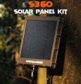 Panel solar (cargador) para trampas fotográficas y cámaras + Li-ion 8000mAh + salida 6/9 / 12V