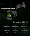 Digitálny monokulár 5x optický / 10x digitálny zoom s farebným nočným videním - Duovox Ultra 1080P