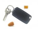 微型间谍耳机套件 - 隐藏式迷你隐形耳机 + 支持 SIM 卡的 GSM 钥匙圈