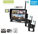 Camere de mers înapoi cu monitor wireless cu înregistrare pe SD - 2x cameră AHD wifi + monitor LCD DVR de 7 "