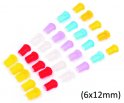 Barvna zaključna gumija za osvetljene LED trakove debeline 6x12 mm