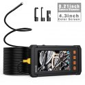 Endoskop zmijske kamere FULL HD + 4,3 "zaslon + kamera sa 6x LED svjetlima s 10 m kabela + IP67