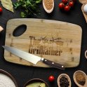 Кухонная драўляная апрацоўчая дошка GRILLFATHER 37x25см - 100% бамбук