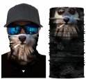 Design 3D amuzant - cagulă pentru față RASTA SMOKING DOG