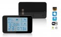 Weather METEO station with clock and WiFi IP Full HD camera with IR