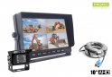 סט חניה למצלמה אחורית LCD HD צג לרכב 10 "+ מצלמת HD 1x עם 18 נוריות LED