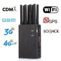 Brouilleur de signal de téléphone portable - Bloqueur wifi GSM 8 antennes pour bloquer 4G/3G/2G/5G
