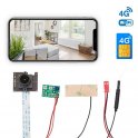 Pinhole-camera met 4G SIM-ondersteuning FULL HD + WiFi / P2P + IR LED 5m + 145° fisheye-lens